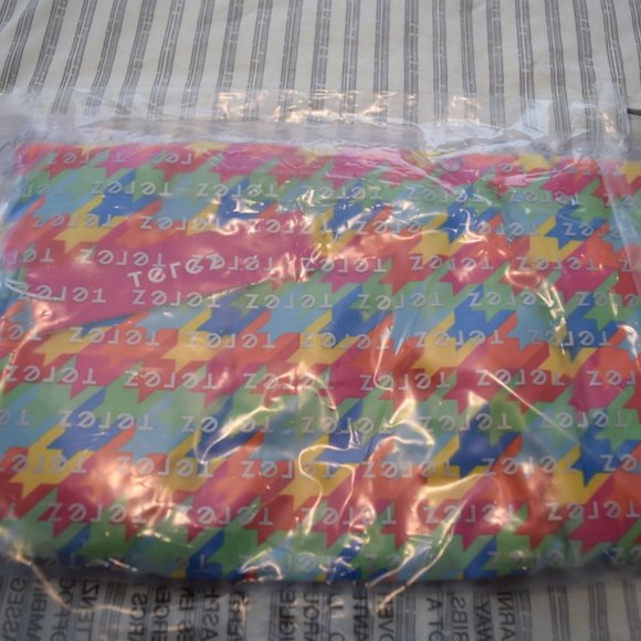 Terez  Pink & Yellow Houndstooth Scoop Neck One-Piece - Women M $231 - Picture 2 of 3